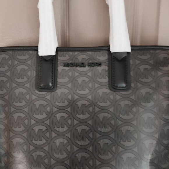 NWT Michael Kors Black Tote Bag - Picture 3 of 8